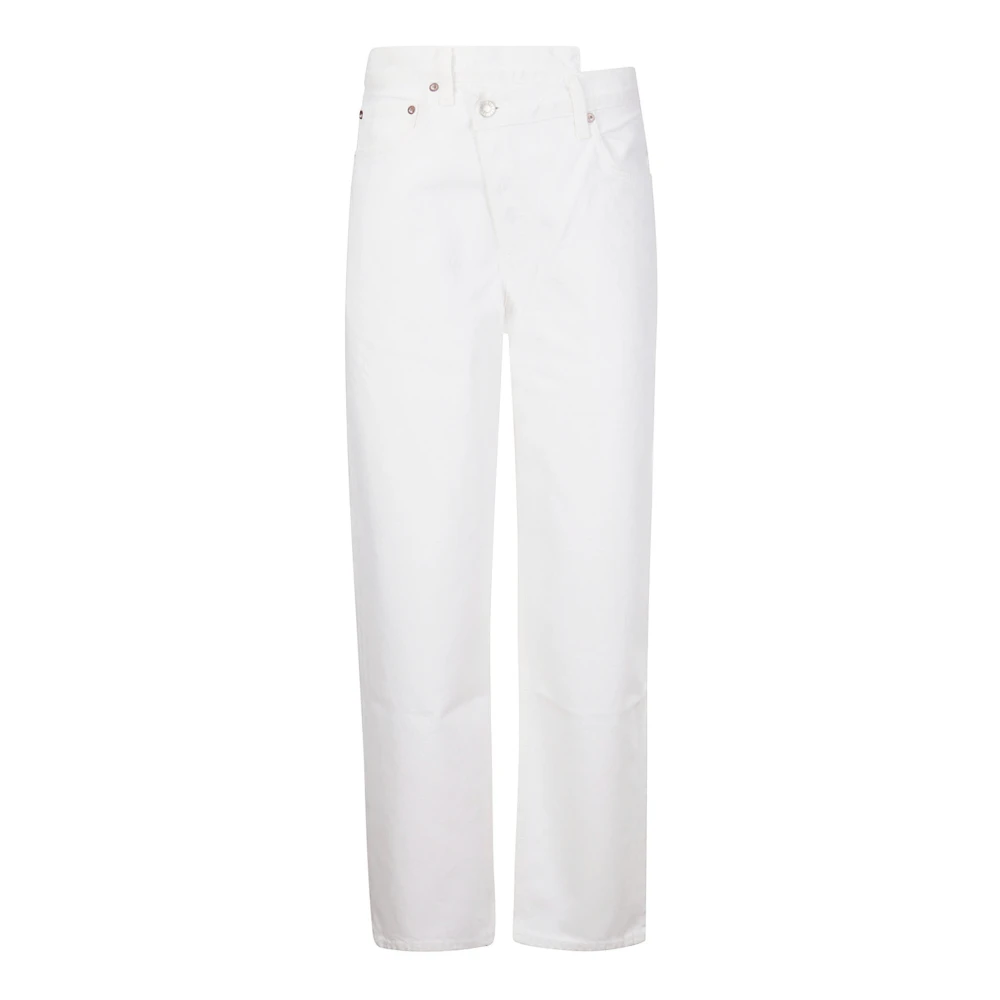 Agolde Criss Cross Milkshake Jeans White Dames