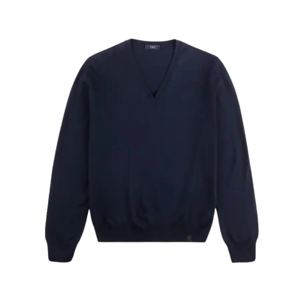 Knitwear > V-neck Knitwear - - Fay - Modalova