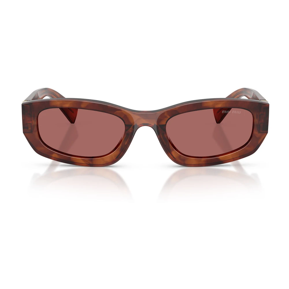 Miu Miu Sunglasses MUB04S 26E80B Striped Tobacco Dark Violet - Image 3