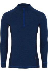 Wool long sleeve jersey with zipper