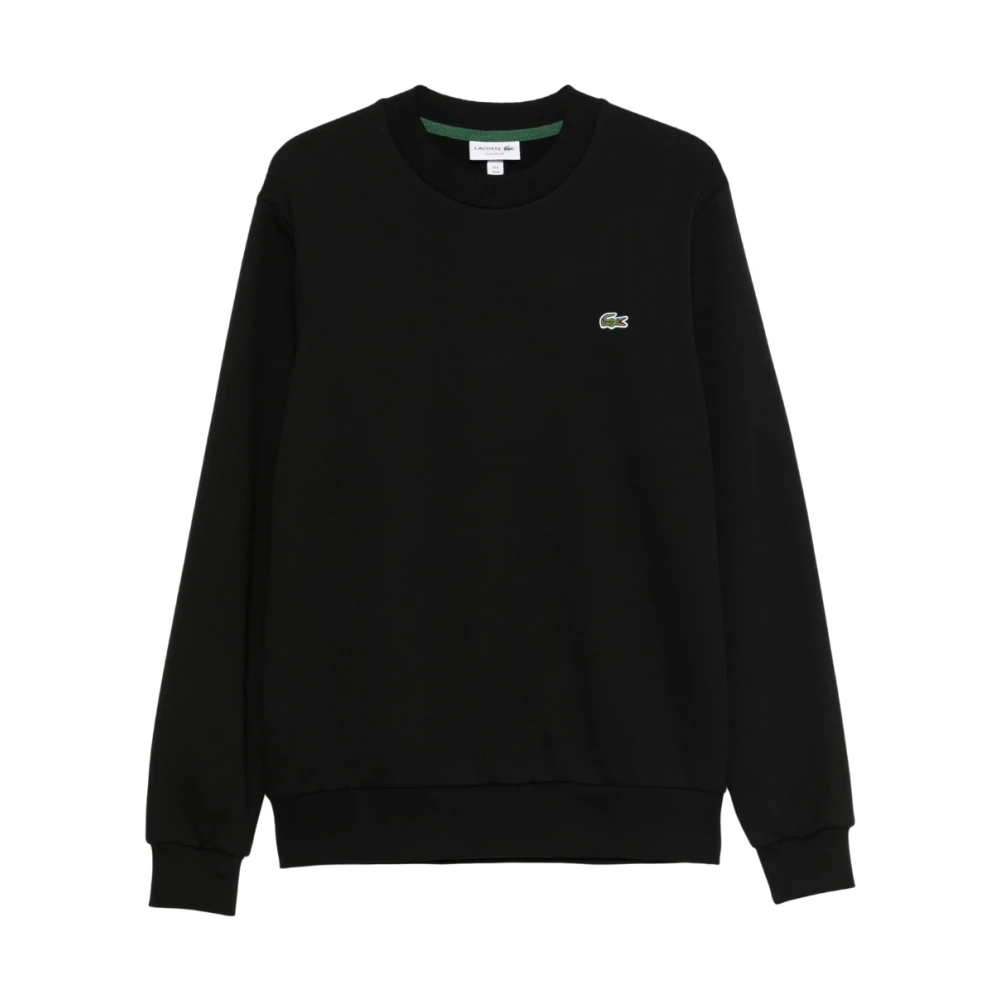 Lacoste Herr Svart Sweatshirts & Hoodies 3XL, Bomull, Bomullssweatshirt I