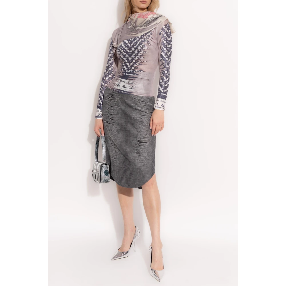 Diesel Top T-Anda Multicolor Dames