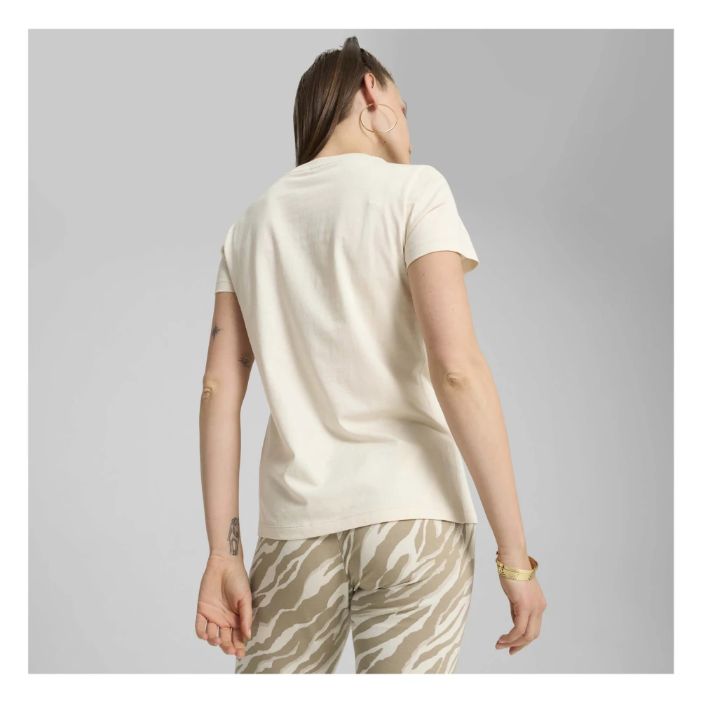 Puma Ess+ Dieren T-shirt Beige Dames