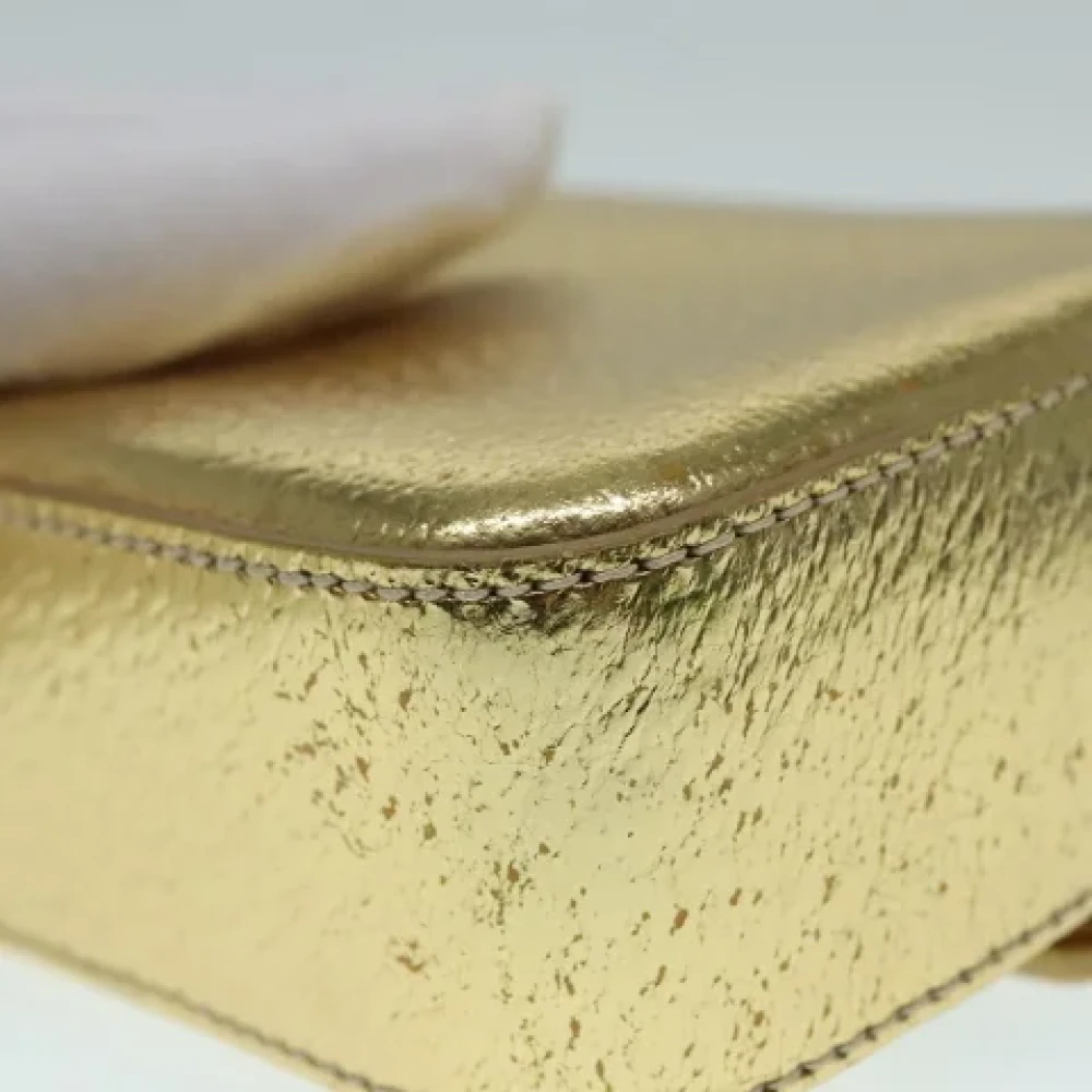 Prada Vintage Pre-owned Leather wallets Yellow Dames