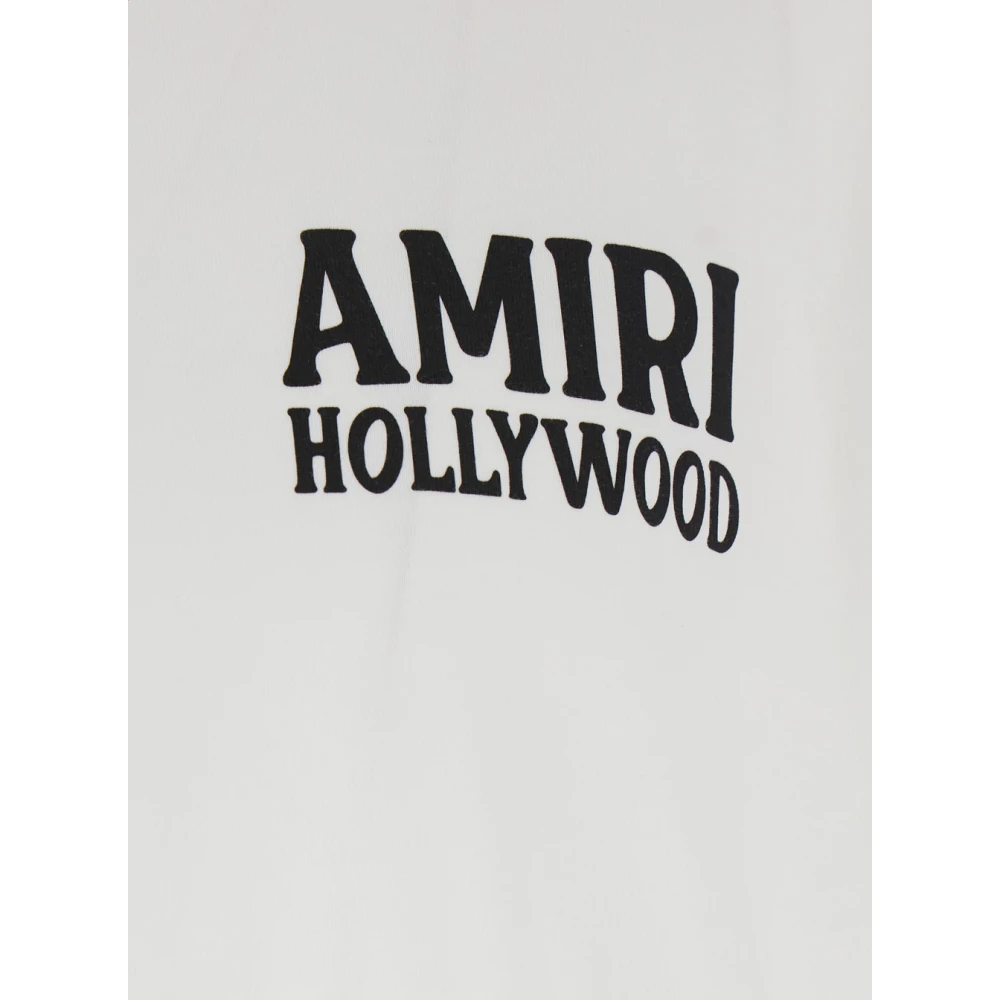 Amiri Jazz Wolf Witte Crewneck T-Shirt White Heren