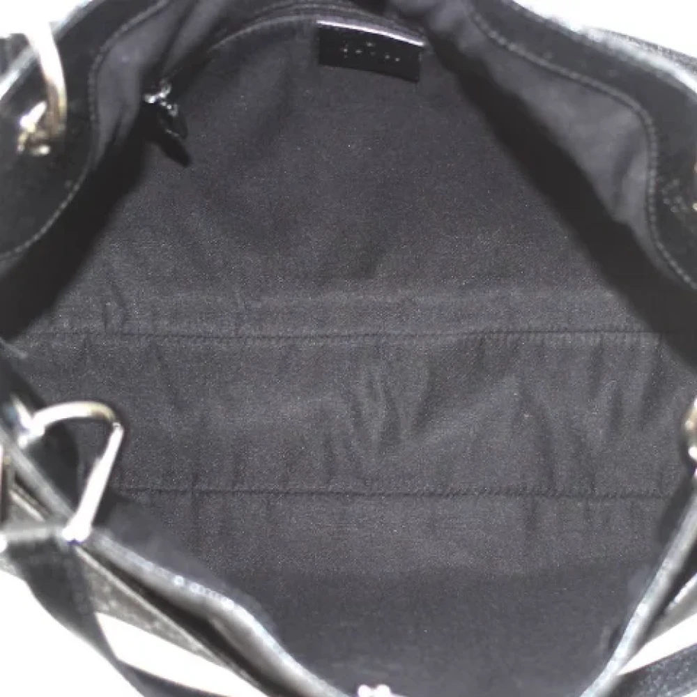 Gucci Vintage Pre-owned Fabric handbags Black Dames