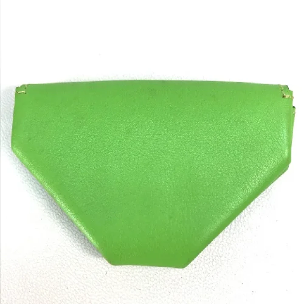 Hermès Vintage Pre-owned Leather wallets Green Dames