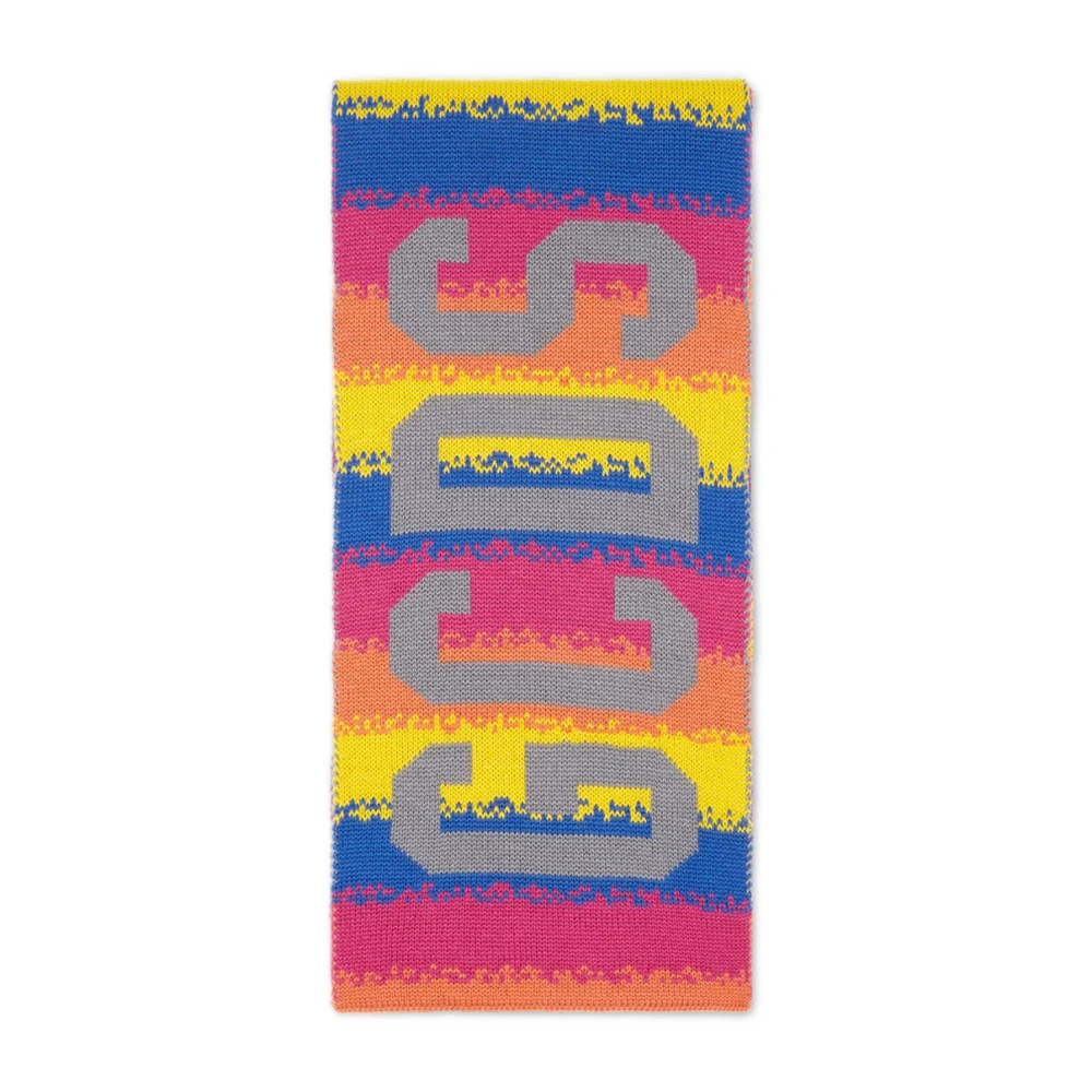 Gcds Polyestersjaal met gescheurde details Multicolor Unisex
