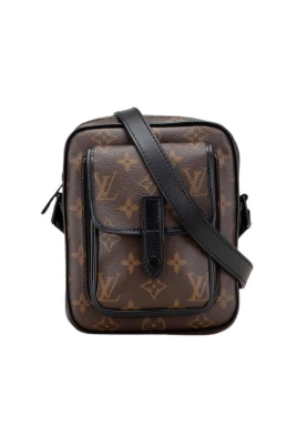 Pre-owned Monogram Macassar Axelremsväska