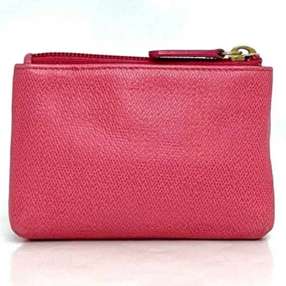 Chanel Vintage Pre-owned Leather home-office Pink Dames