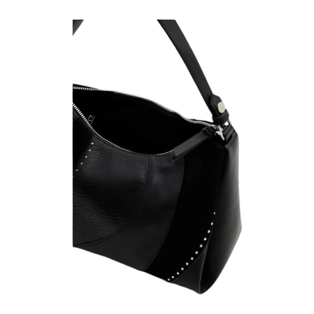 Desigual Stijlvolle dames schoudertas van synthetisch leer Black Dames