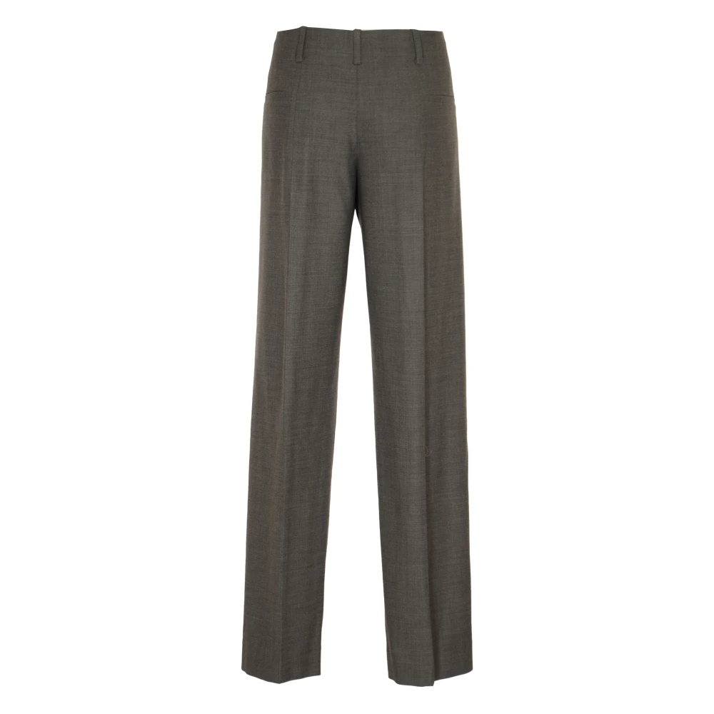 TORY BURCH Stretch Flanellen Broek Gray Dames