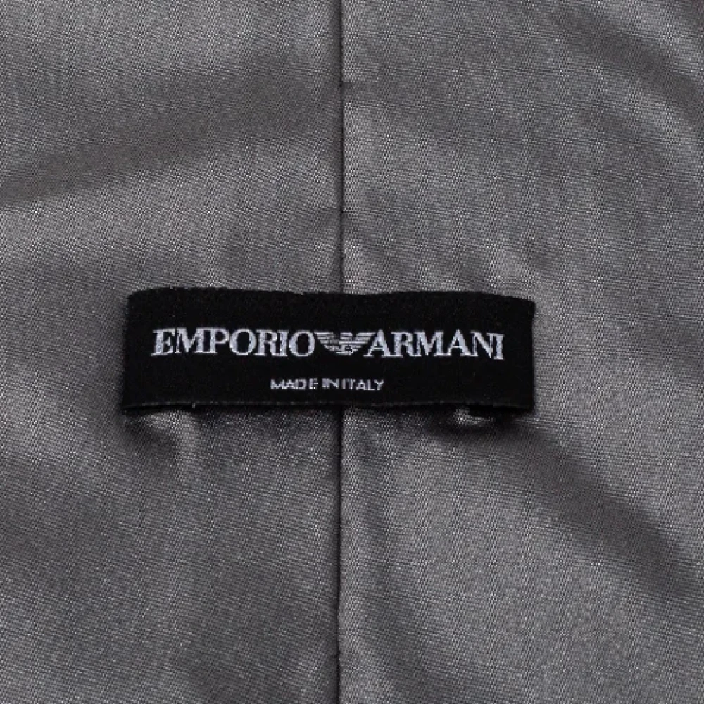 Armani Pre-owned Silk home-office Gray Heren