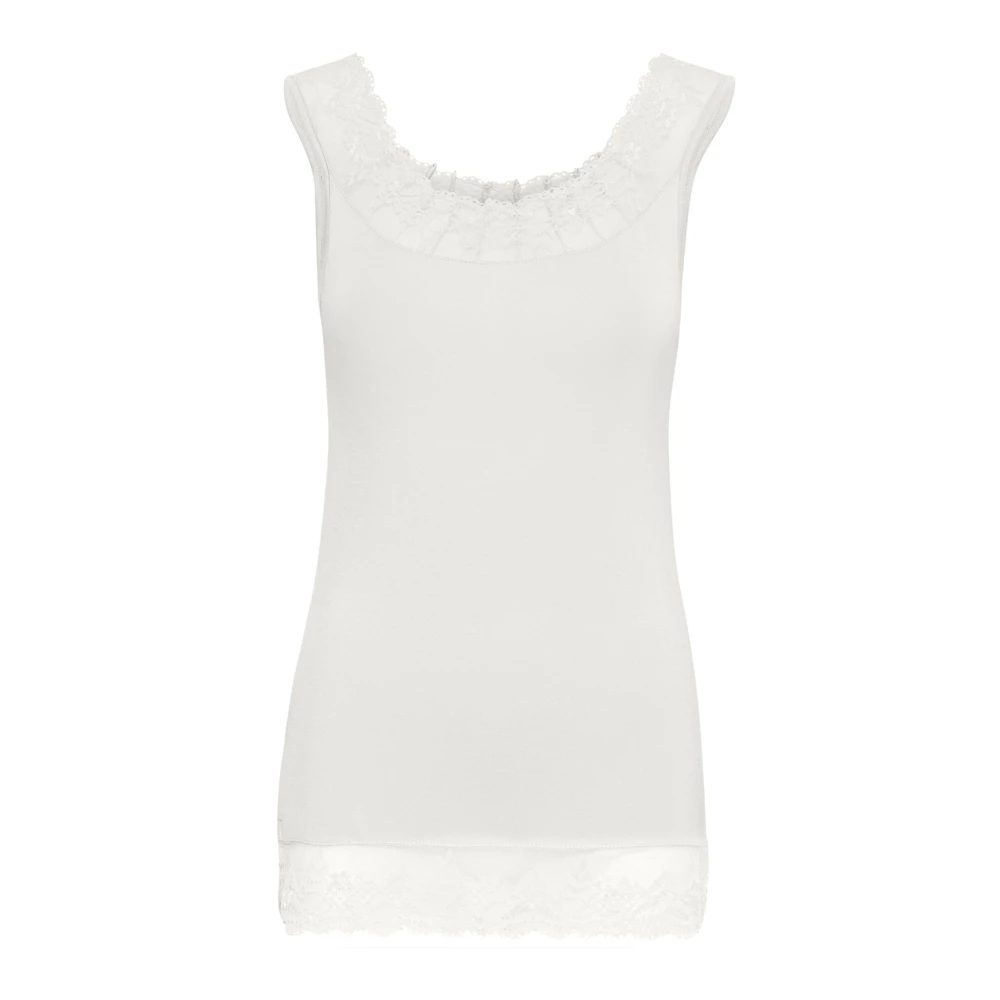 Tops > Sleeveless Tops - - Cream - Modalova