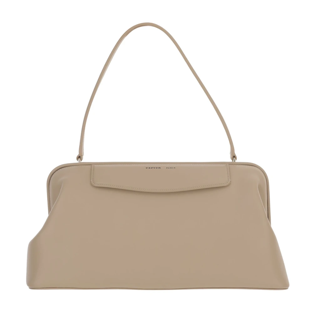 Carven Beige Shoulder Bags, Female, One Size, Carmen Leather Bag