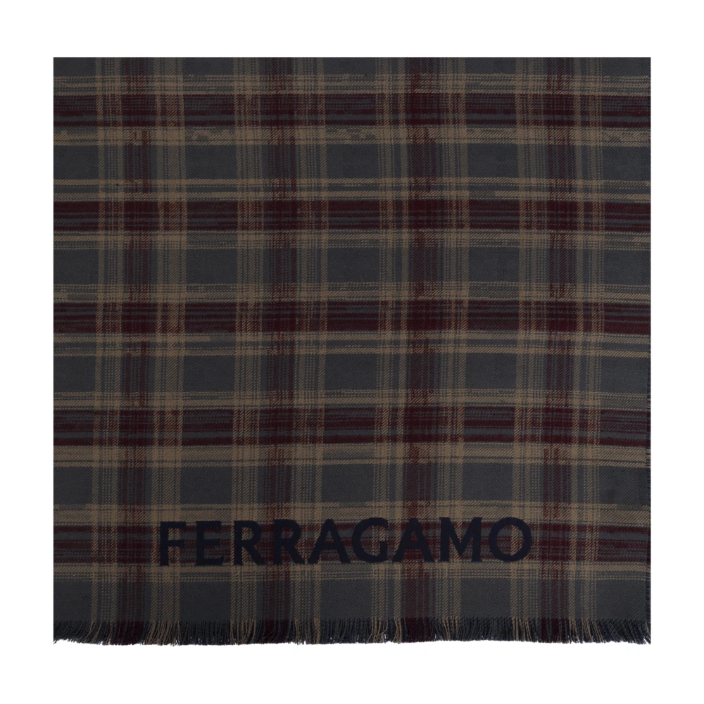 Salvatore Ferragamo Wollen sjaal Blue Heren