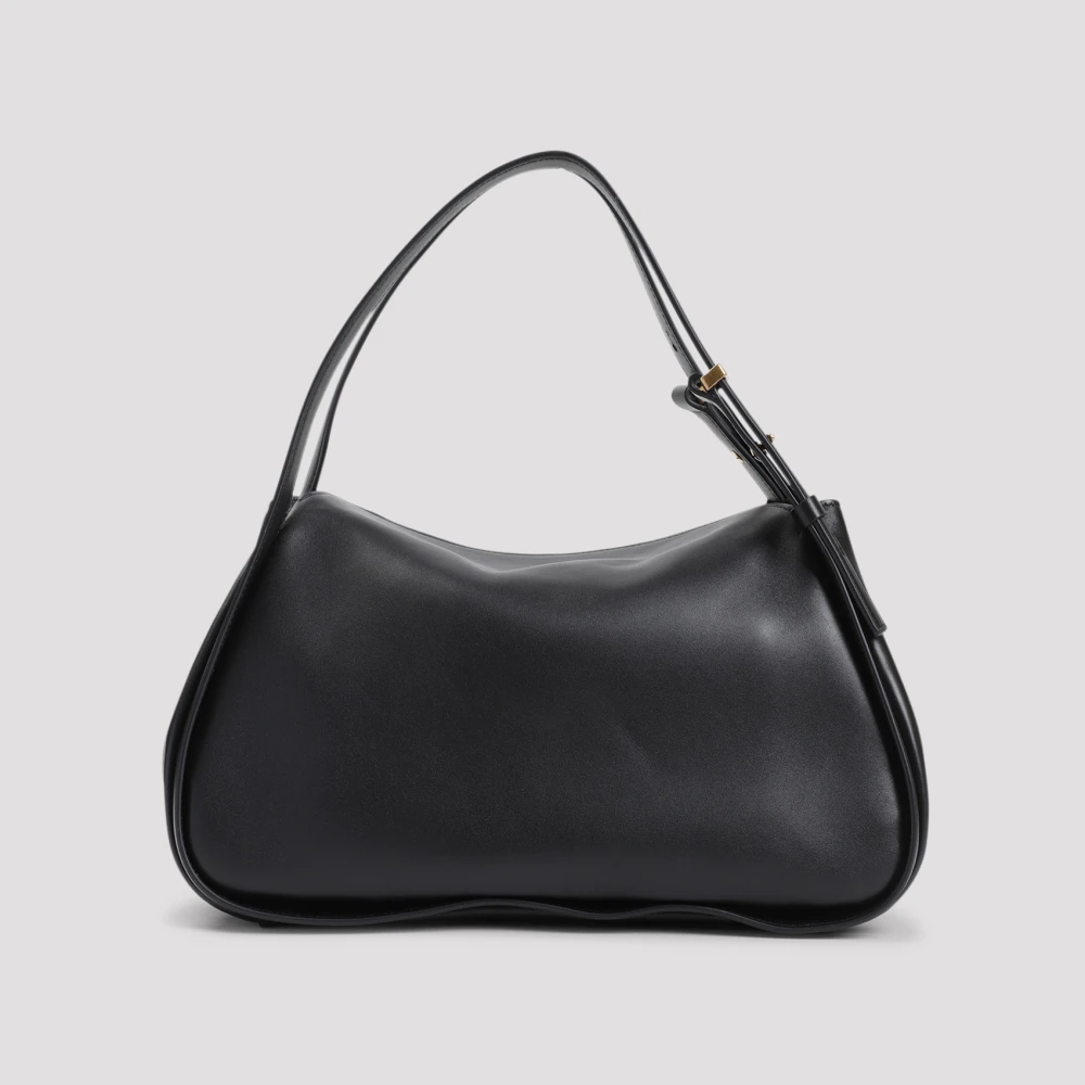 Giorgio Armani Stijlvolle Schoudertas Zwarte Handtas Black Dames