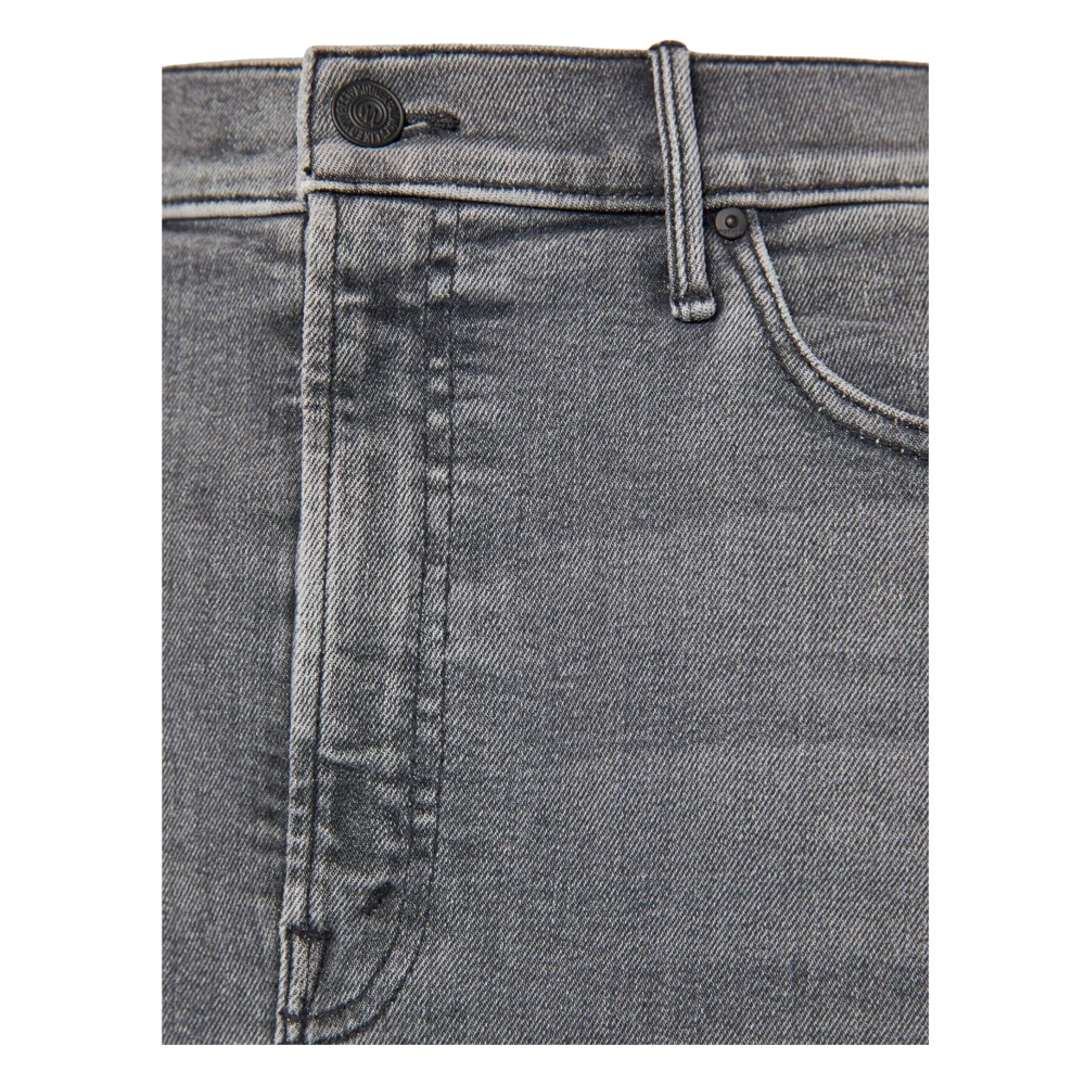Mother Reverse Pencil Pusher Jeans in Grijs Gray Dames