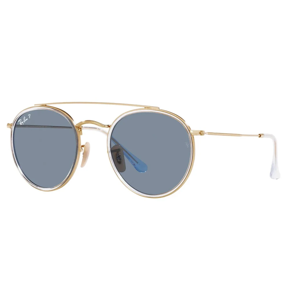 Ray-Ban Unisex Yellow Polarized Round Metal Sunglasses