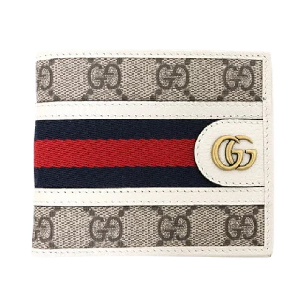 Gucci Vintage Pre-owned Canvas wallets Beige Dames