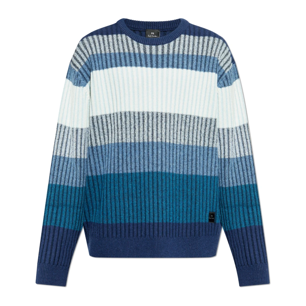 PS By Paul Smith Geribbelde trui Blue Heren