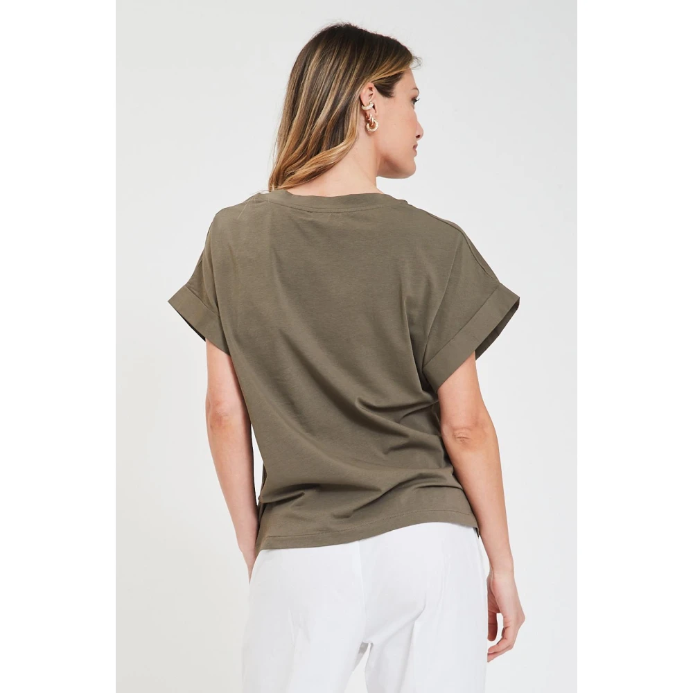 Alpha Studio Giro Zak T-Shirt Green Dames