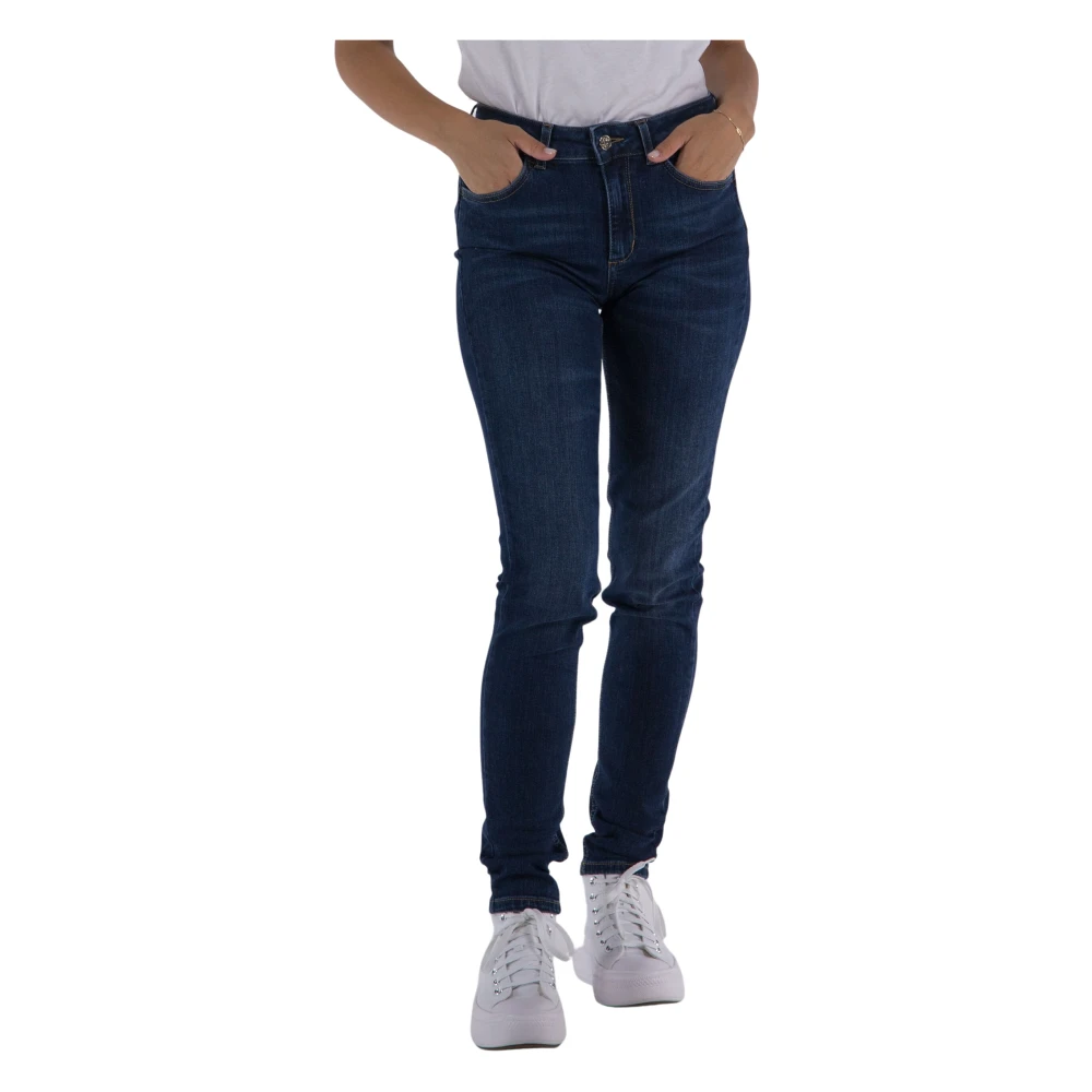 Liu Jo Damen Blau High-Waist Skinny Jeans