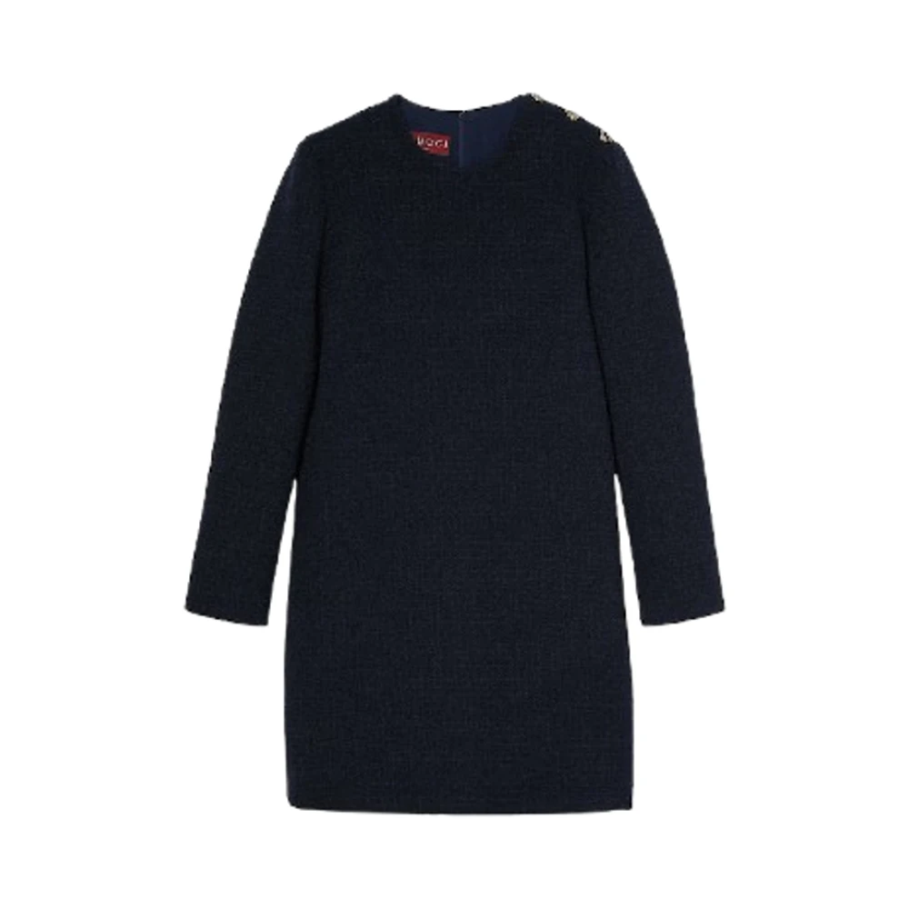 Gucci Elegante H24 Jurk Blue Dames
