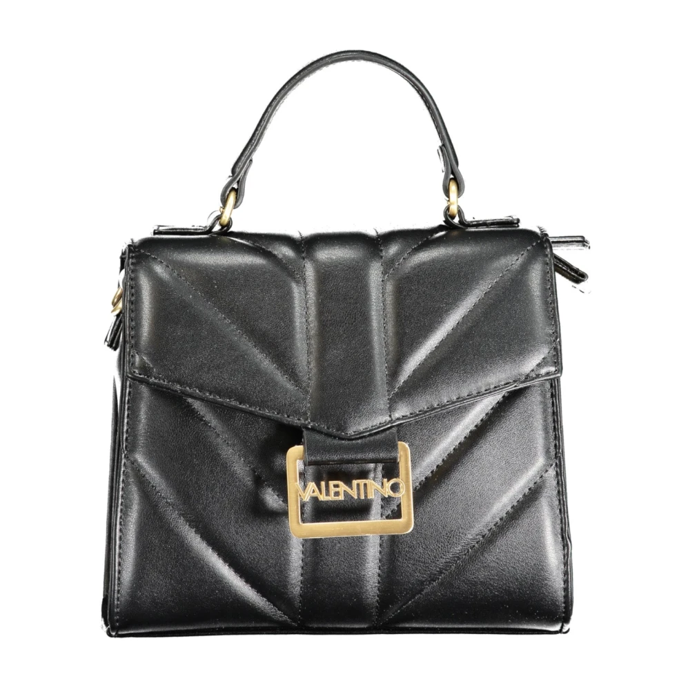 Valentino by Mario Valentino Zwarte polyethyleen handtas met kettingriem Black Dames