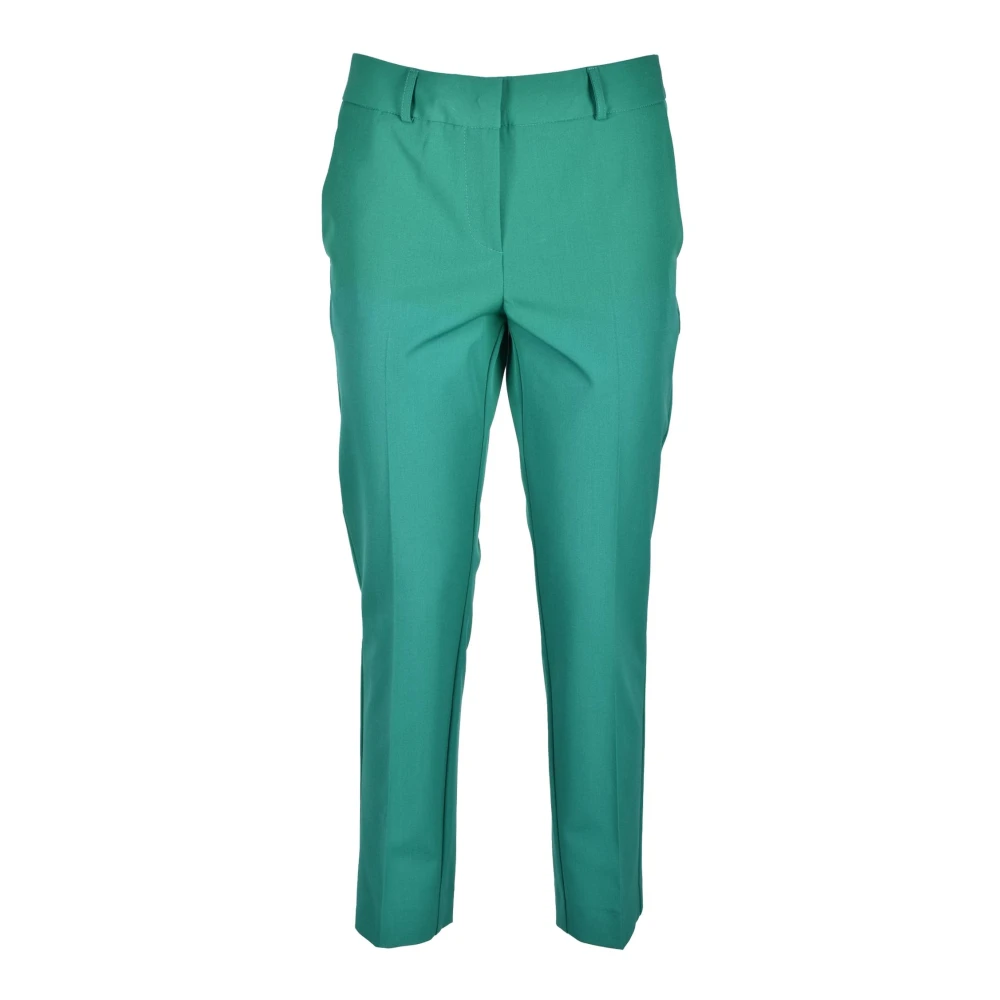 Simona Corsellini Elegante Getailleerde Broek Green Dames