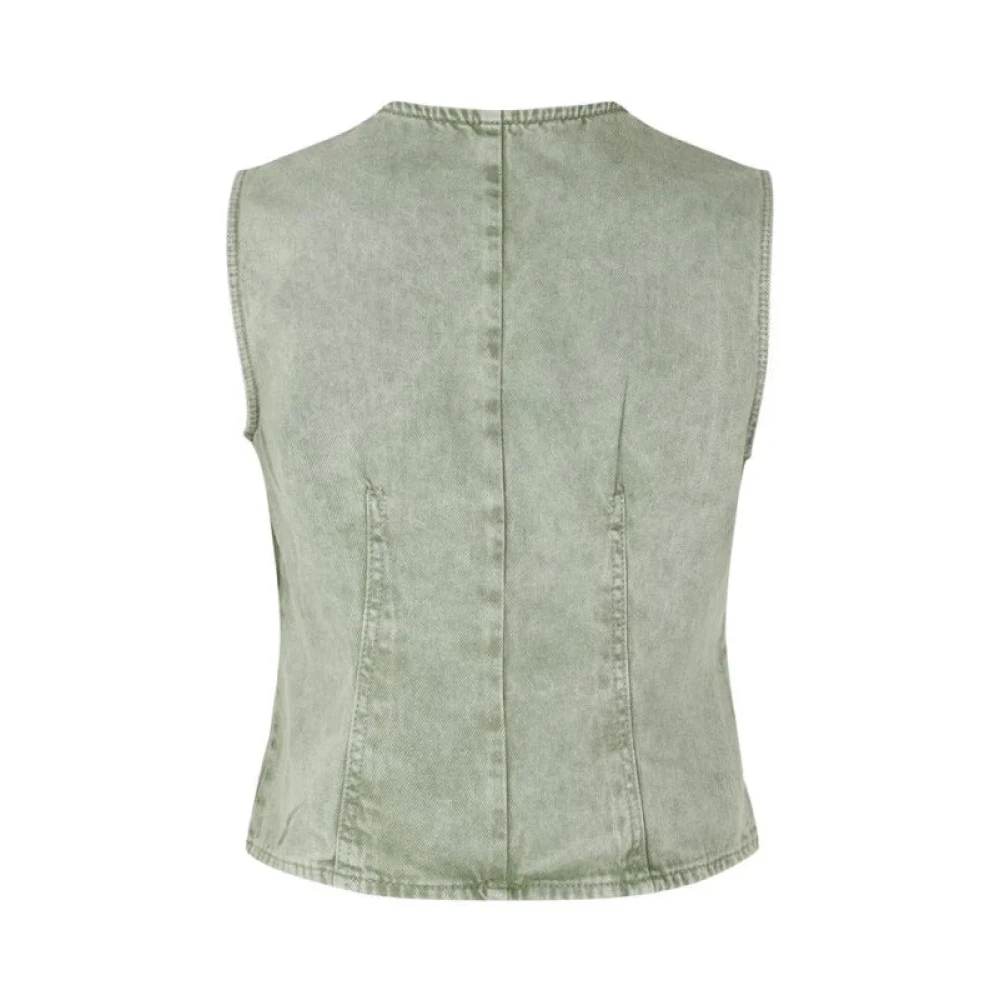 MbyM Denim Groene Vest voor Vrouwen Green Dames