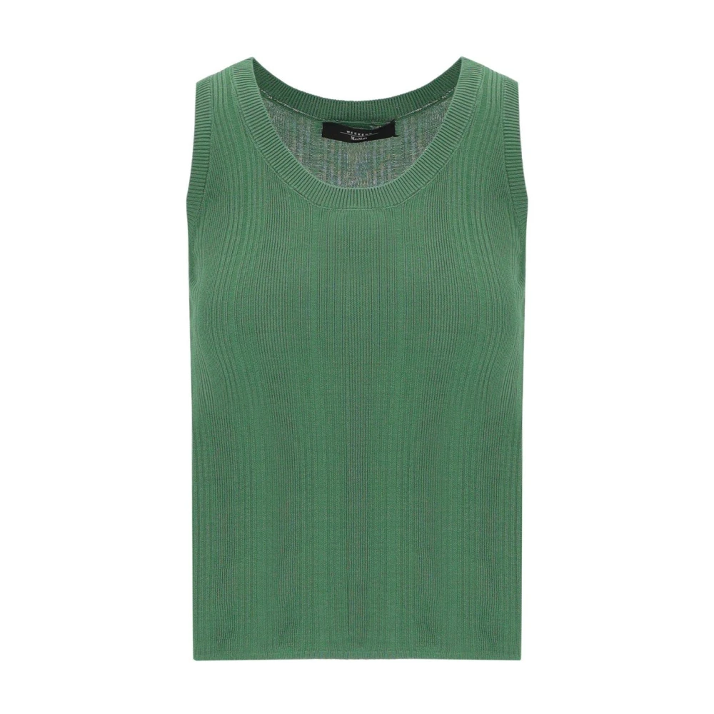 Weekend Max Mara Women's Green Cose Top - Sleeveless Tops - Xs - Tops
