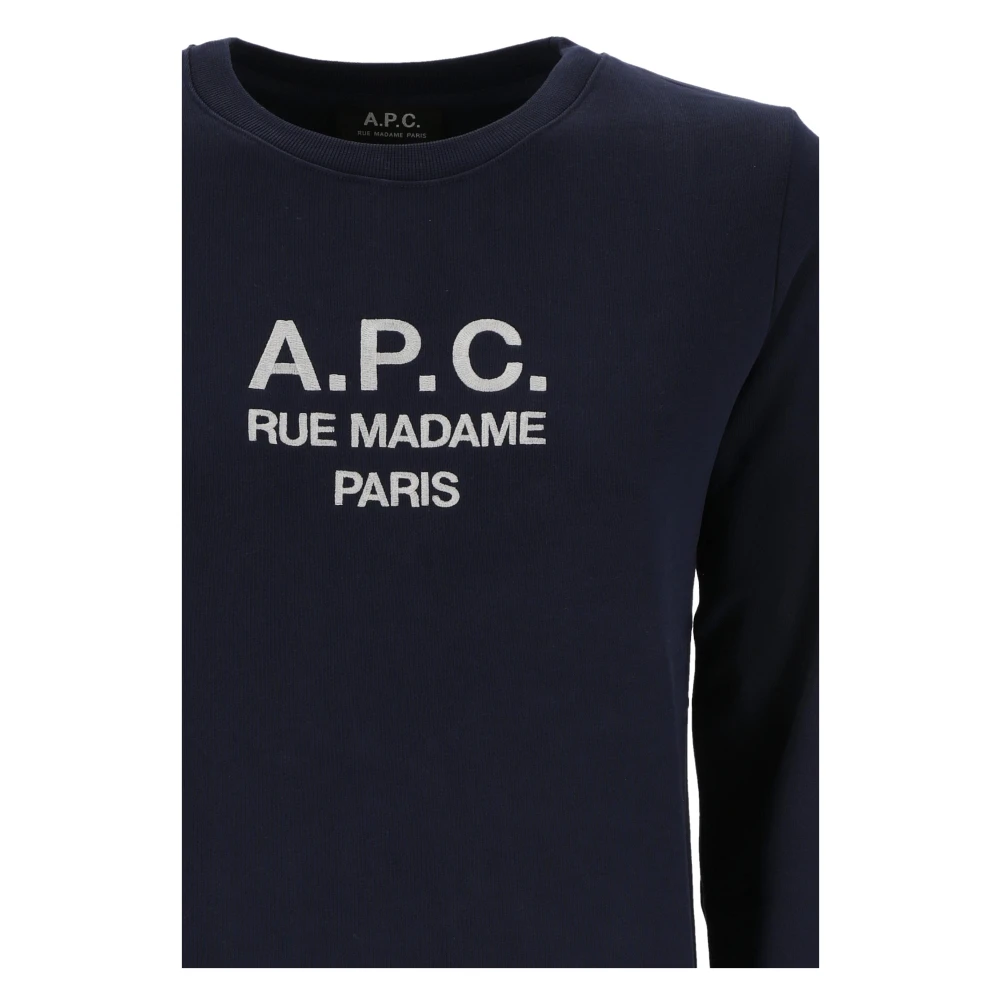 A.p.c. Stijlvolle Sweatshirt voor Mannen en Vrouwen Blue Dames