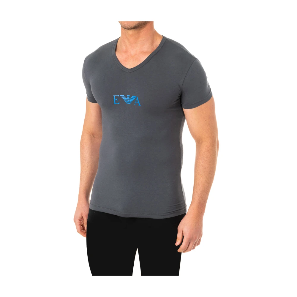 Emporio Armani Mannelijk Grijs Korte Mouw T-Shirts