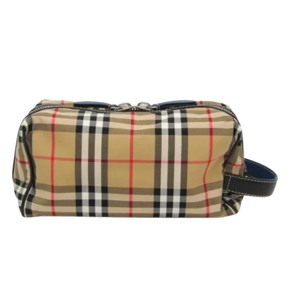Burberry Vintage Pre-owned Leather clutches Beige Dames