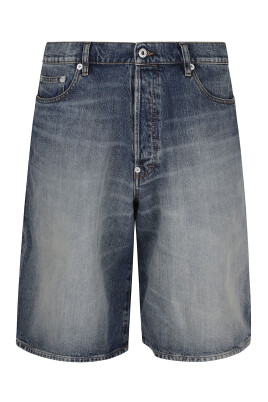 logo-patch-denim-shorts