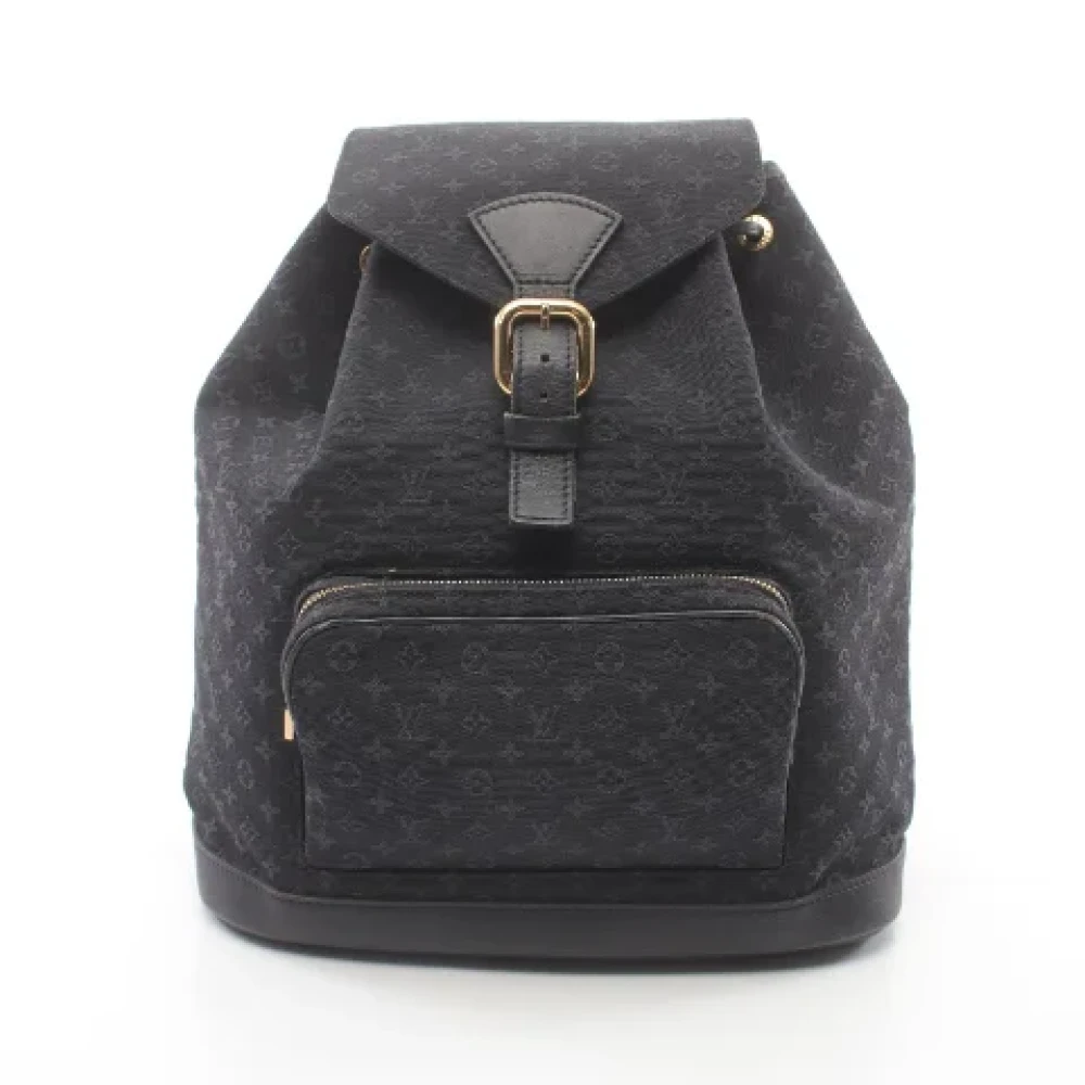 Louis Vuitton Vintage Pre-owned Canvas backpacks Blue Dames