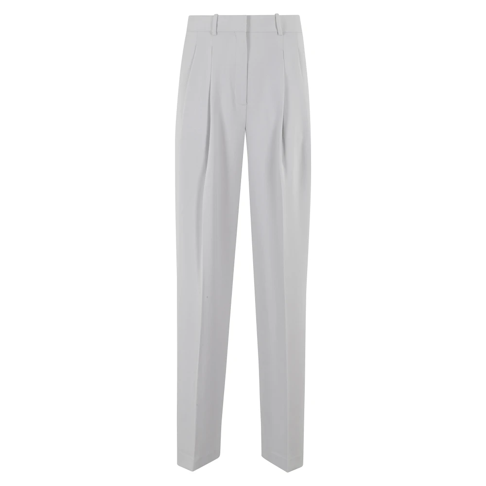 Theory Geplooide broek in marine Gray Dames