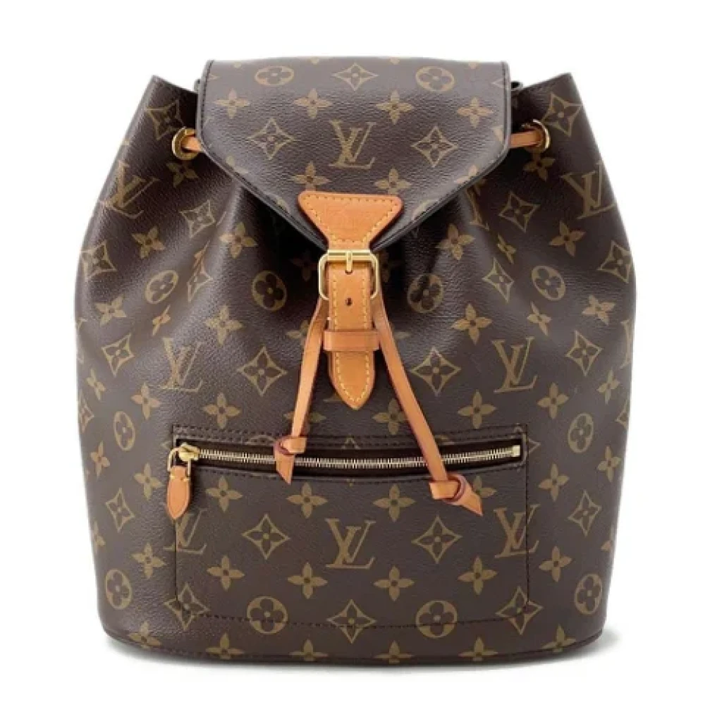 Louis Vuitton Vintage Pre-owned Canvas backpacks Brown Dames