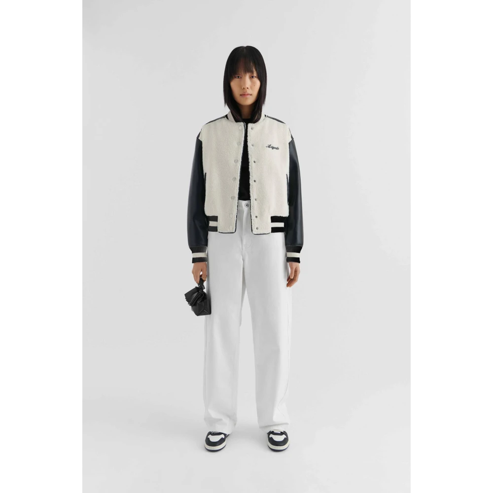 Axel Arigato Saul Varsity Jacket White Dames