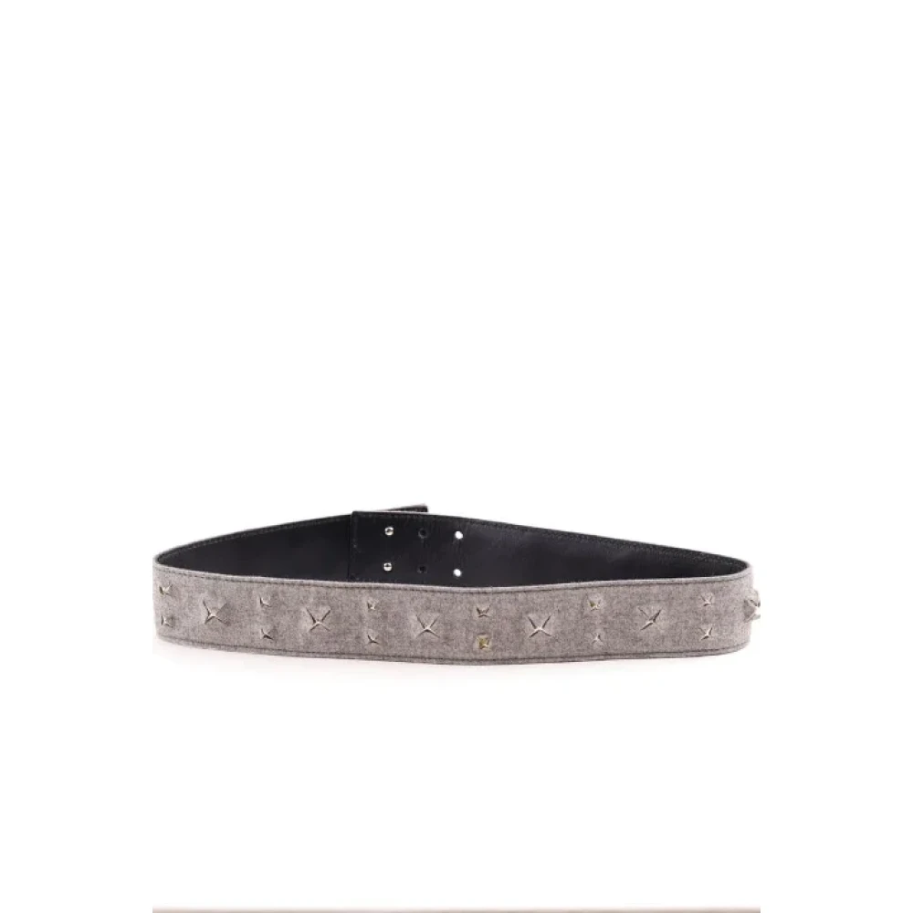 Yves Saint Laurent Vintage Pre-owned Leather belts Gray Dames