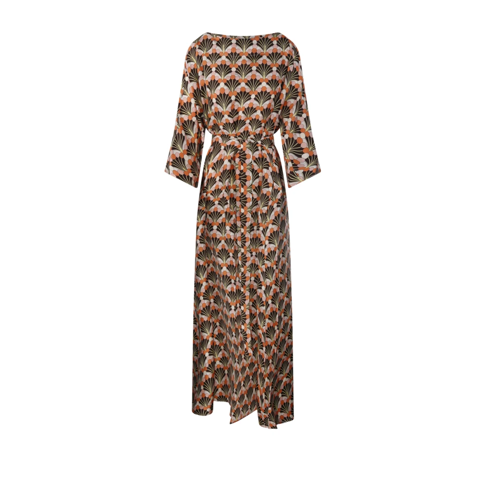 La Doublej Multicolor Muumuu Dress Round Neck - Female - Maxi Dresses - L - Dresses