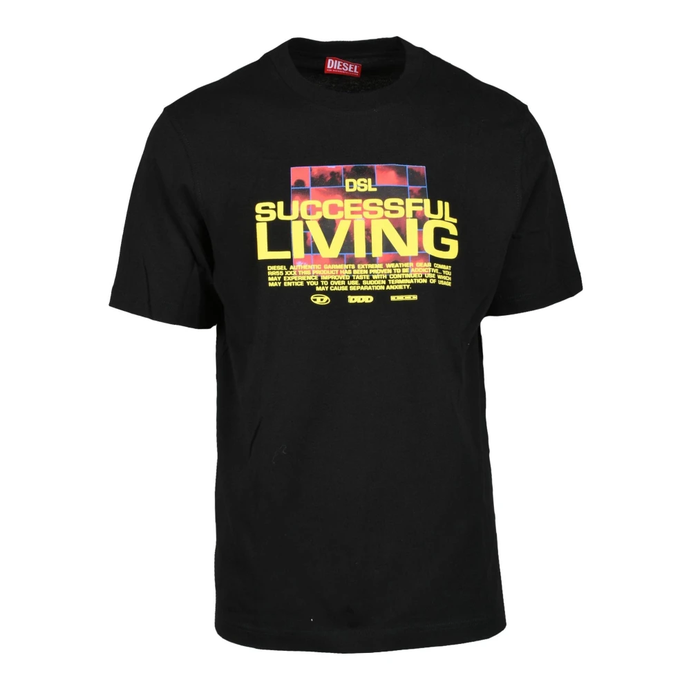 Diesel Tshirt Black Heren