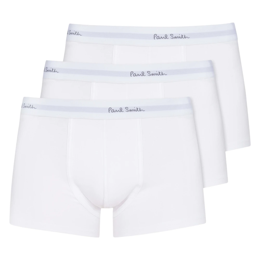 Paul Smith Men's White Stretch Trunks 3-Pack - Underpants - M - Underwear