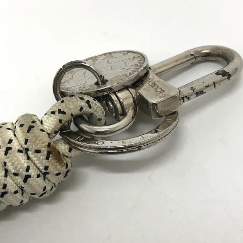 Louis Vuitton Vintage Pre-owned Fabric key-holders White Dames