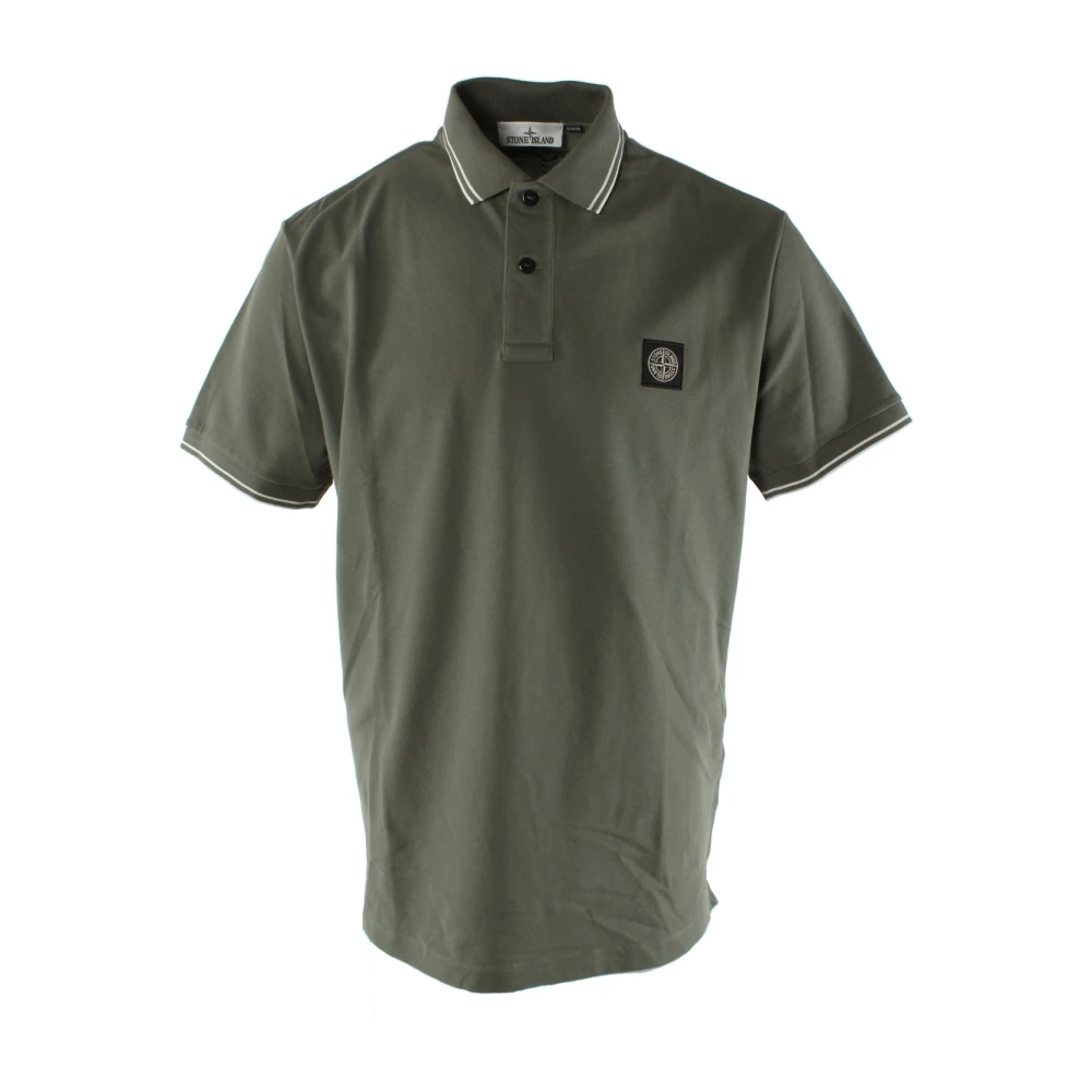 Stone Island Slim Fit Groene Polo Shirt Green Heren