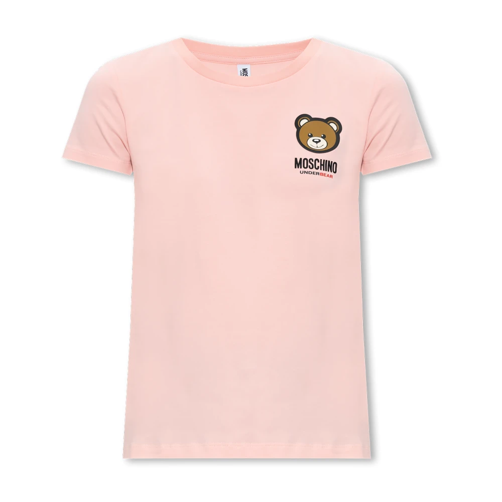 Moschino T-shirt Pink, Dam