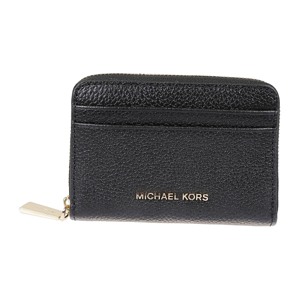 Michael Kors Women's Black Wallets & Cardholders, One Size, Portafoglio In Pelle Martellata