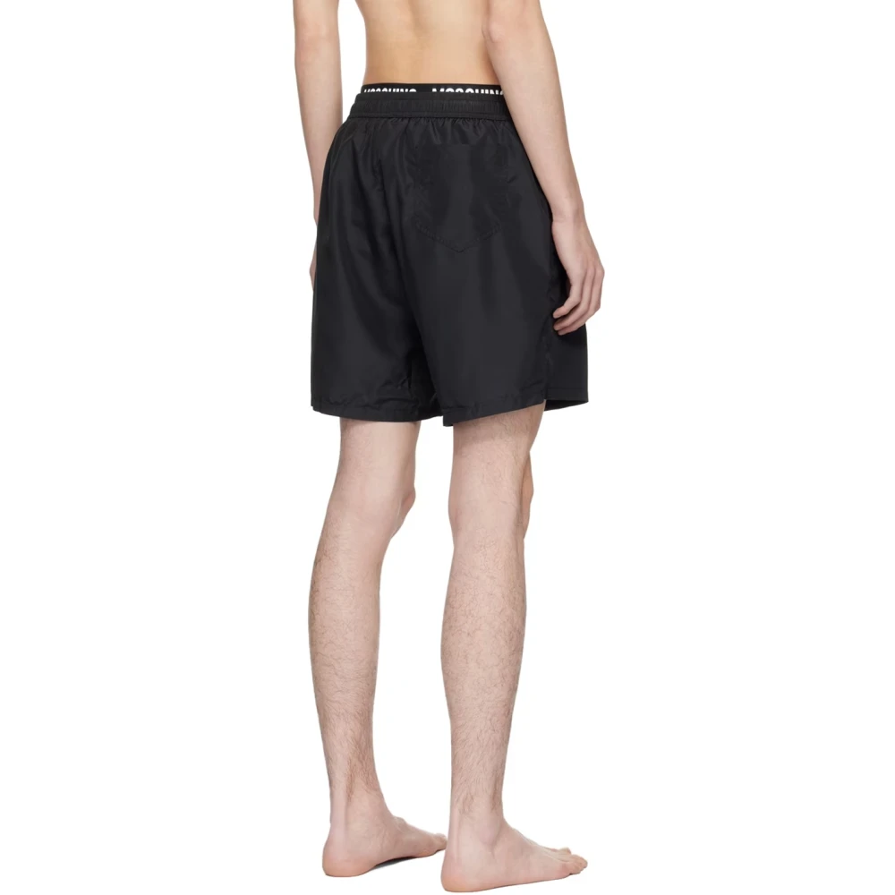 Moschino Zwarte Zwemshorts Regular Fit Black Heren
