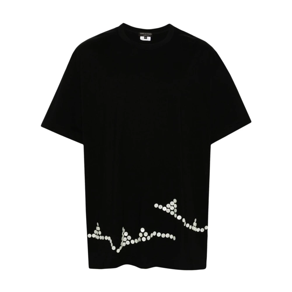 Comme des Garçons Zwart Jersey Crew Neck T-shirts Black Heren